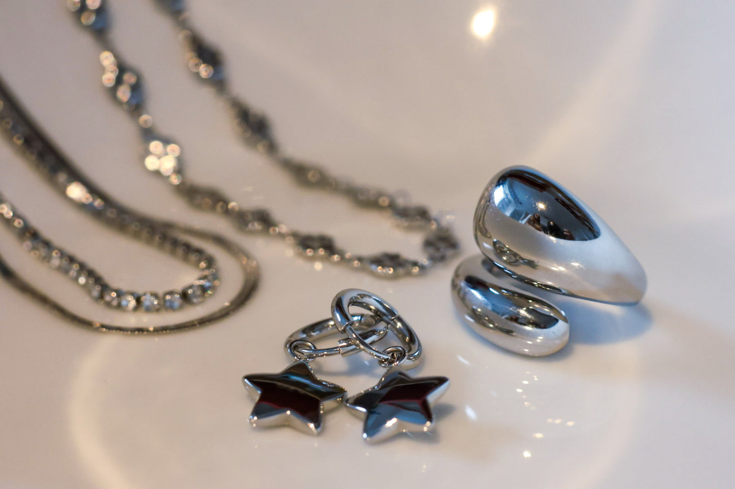 Bundle: Schmuckset im Silber-Look