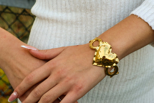 Herz-Armband in Goldoptik