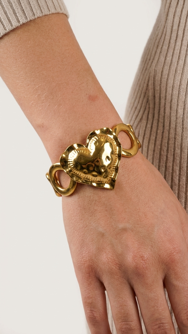 Herz-Armband in Goldoptik
